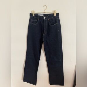 Zara 100 percent cotton wide leg jeans
